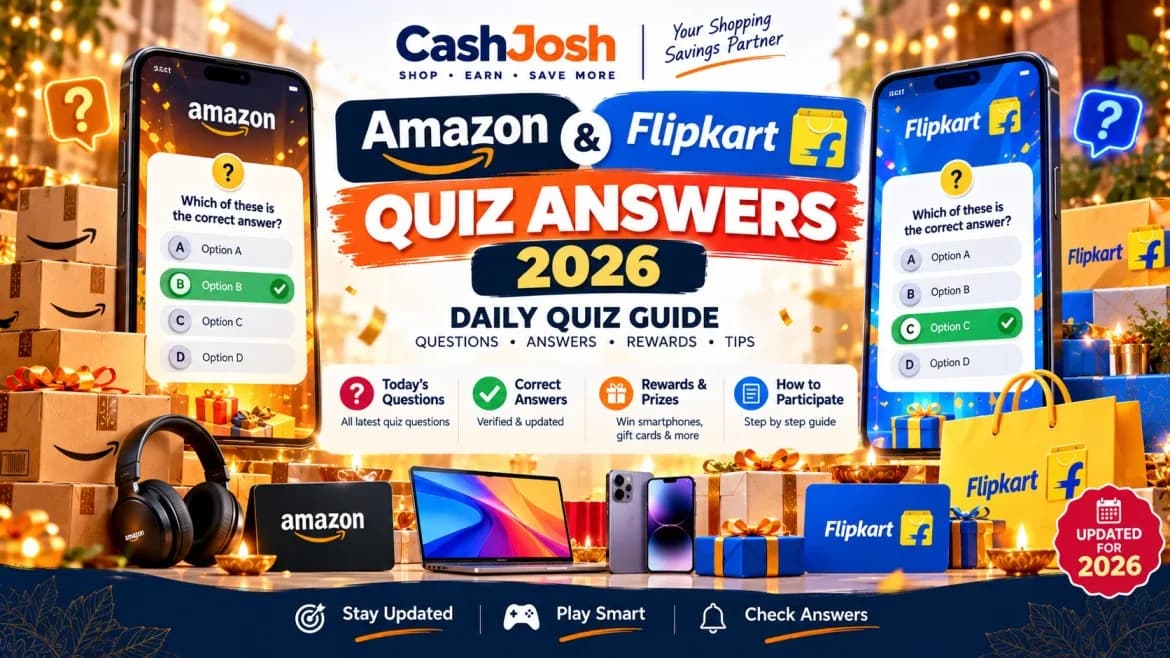 Amazon Great Indian Festival & Flipkart Big Billion Days Quiz Answers 2026